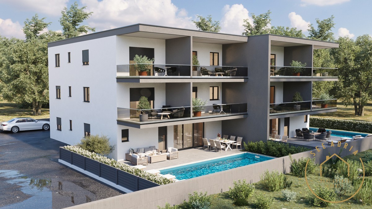 NEW!! Apartment on the ground floor with a swimming pool - under construction