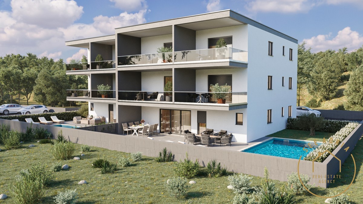 NEW!! Apartment on the ground floor with a pool (S2) - under construction