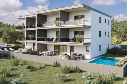 NEW!! Apartment on the ground floor with a pool (S2)